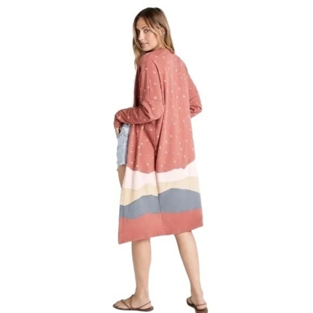 Wildfox Women's Desert Night Sky Loraine Long Sleeves Duster Cardigan Size XS - Picture 2 of 12